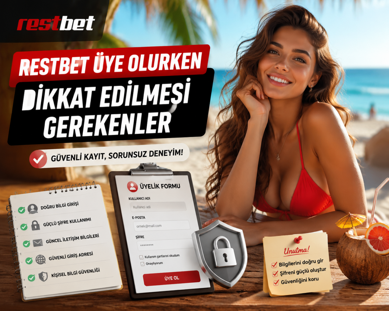 Restbet Üye Olurken Dikkat Edilmesi Gerekenler restbet uye olma